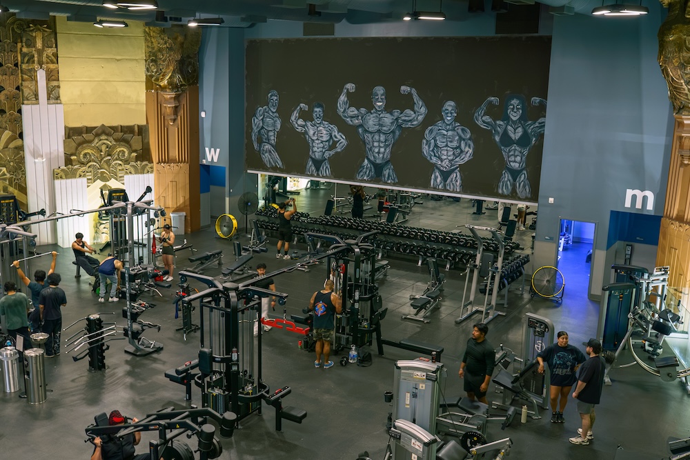 Open training floor at TGLA gym in Huntington Park, CA